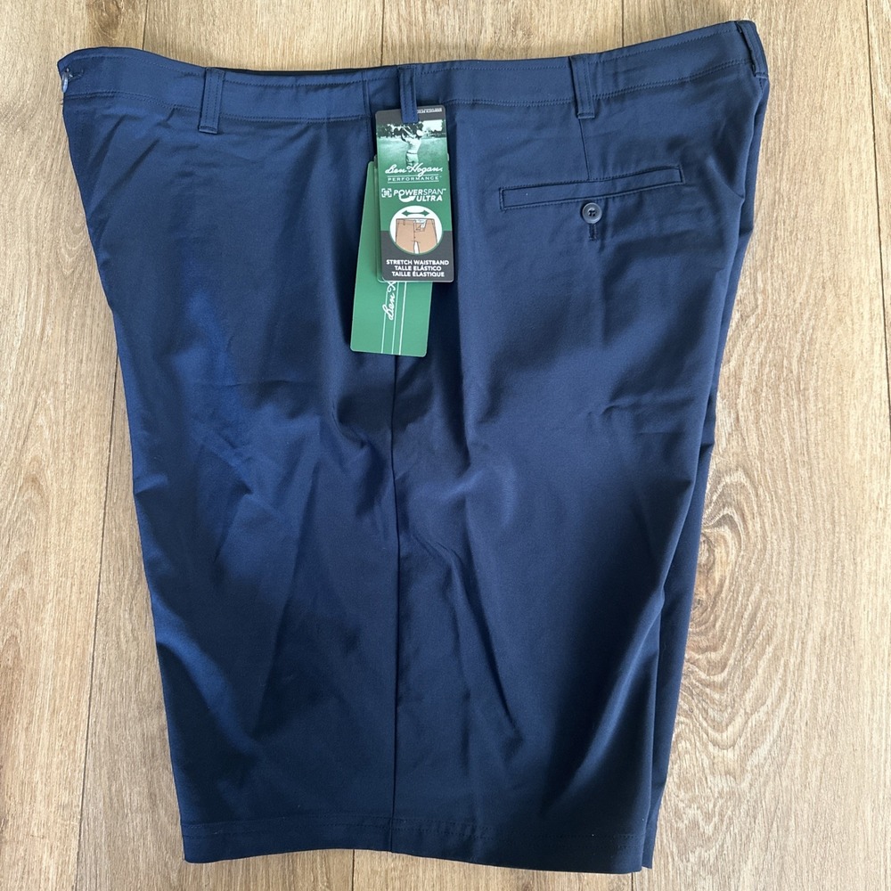 Ben Hogan Performance Golf Shorts 44 Navy Total Eclipse Stretch Moisture Wicking